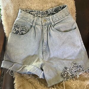 vintage breaker Jean shorts